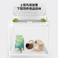 Lilibao Hagen Harry Bird Cage Stand Mobile Storage Rack for Easy Viewing