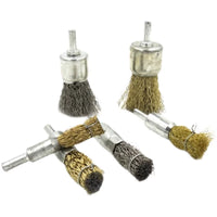 Hex Shank Wire Brush Set for Drill Rust Removal and Polishing
