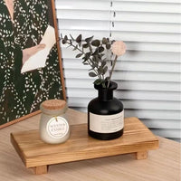 Wooden Vintage Scented Candle Decorative Storage Tray Bathroom Vanity Organizer