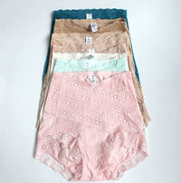 Postpartum High-Waist Lace Tummy Control Shaper Panties for Women