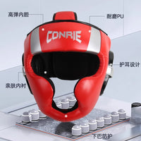 Kangrui Boxing Headgear for Adults, Full Coverage MMA Training and Competition Head Protector