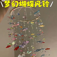 DIY Dreamy Butterfly Wind Chime Kit Acrylic Hanging Ornament for Gifting