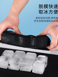 Thickened Silicone Ice Cube Tray for Whiskey and Cocktails, Bar and Home Use