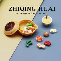 Miniature Hot Pot Noodle Bowl Play Food Set for Dollhouse & Pretend Play