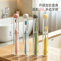 Portable Toothbrush Travel Case Transparent Dustproof Protective Holder