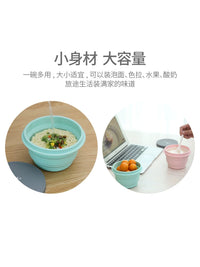 FaSoLa Collapsible Silicone Bowl - Food Grade, High Temperature Resistant, Portable for Travel, Picnic, and Food Storage