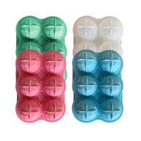 6-Cavity Silicone Sphere Ice Cube Mold for Whiskey and Cocktails