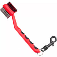 Golf Club Cleaning Brush Double-Sided Nylon and Steel Bristle Head Cleaner Tool