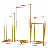 Portable Archway Display Stand with Wheels for Events and Advertising