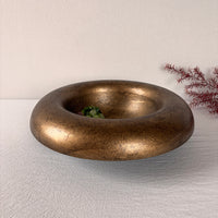 Wabi-Sabi Style Metal Fruit Plate Geometric Storage Tray for Home Decor