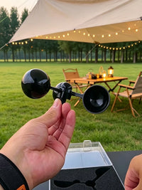 Outdoor Camping Wind Vane Anemometer with Storage Box