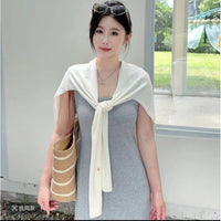 Women's Cooling T-Shape Shoulder Shawl for Outdoor, Commute, and Air-Conditioned Rooms