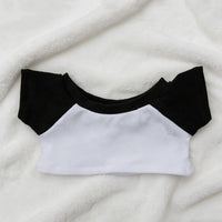 Cotton Doll Color Block Raglan Sleeve T-Shirt for 10/15/20cm Plush Dolls