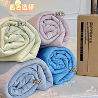 Cooling Ice Silk Fitted Sheet Summer Mat for Deep Sleep, Breathable Air Conditioning Soft Bed Cover