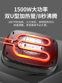 Multi-functional Electric Hot Pot and Skillet with Non-stick Coating, 6L Capacity