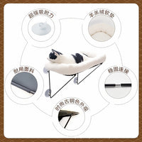 Window Cat Hammock Bed with Suction Cups, Removable Plush Mat for All-Season Use