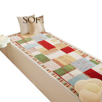 American Style Bay Window Cushion, All-Season Washable Balcony Mat for Bedroom