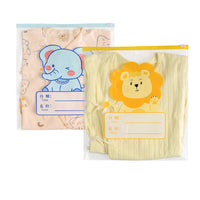 Kids' Cartoon Transparent Zipper Storage Bags for Kindergarten Clothes
