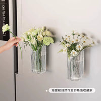 Wall-Mounted Hydroponic Planter for Indoor Plants - Clear Acrylic Decor