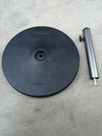 Outdoor Umbrella Base Stand Accessories - Plastic, Iron, or Resin Options