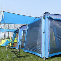 Outdoor Large Space Family Camping Tent with Mosquito Net and Waterproof Design