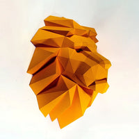 3D Papercraft Lion Head Wall Decor DIY Kit