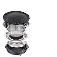 Korean Style Cast Iron BBQ Grill for Home and Outdoor Use, Charcoal Grill for Roasting Meat, Tea Ceremony, Commercial Grade