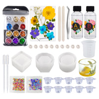 DIY Epoxy Resin Craft Kit with Molds for Coasters, Pendants, Bookmarks, Bracelets, and Phone Grips