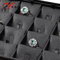 Stackable PU Leather Jewelry Display Tray for Necklaces, Rings, Pendants, and Earrings
