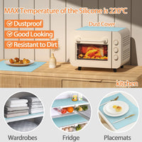Refrigerator Silicone Liner Mat, Non-Slip, Mildew-Proof, Drawer Shelf Protector