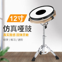 12-inch Silent Drum Practice Pad Set with Stand