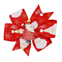 Christmas Santa Claus Reindeer Pet Hair Clips for Dogs and Cats, Festive Hair Accessories for Children