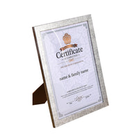 Premium A4/A3 Certificate Photo Frame for Awards and Diplomas, Gold/Silver Display Frame