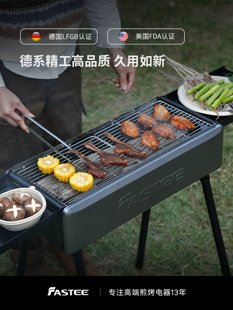 Fastee Portable Charcoal Grill for Outdoor Camping and Home Patio Use
