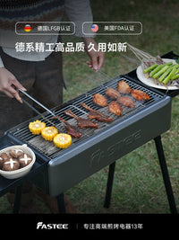 Fastee Portable Charcoal Grill for Outdoor Camping and Home Patio Use