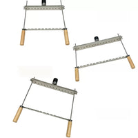 Stainless Steel Automatic Rolling BBQ Grill Rack for Outdoor Camping Skewers