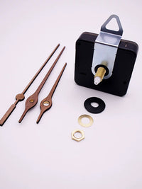 Silent Quartz Clock Movement with Walnut Wood Hands for DIY Wall Clocks