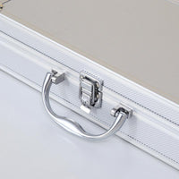 Portable Aluminum Alloy Multi-Layer Watch Storage Case with Sponge Insert, Large Capacity Tool Box