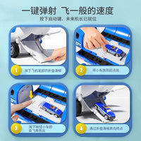Aircraft Carrier Toy with Ejection Launch and Alloy Cars for Kids