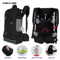 Pet Dog Backpack Harness for Small to Large Dogs - Lightweight Travel Carrier with Leash Ring