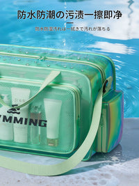 Large Capacity Wet Dry Separation Toiletry Bag with Shoe Compartment, Portable Travel Wash Bag for Swimming and Gym
