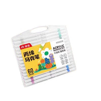 Washable Acrylic Marker Pens for Kids, Opaque Watercolor Art Markers, Blendable, Quick-Drying, Non-Bleeding, Hard Tip