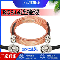 BNC Male to Male Coaxial RF Cable 50 Ohm RG316 Low Loss Extension Cable for Oscilloscope Q9 Signal