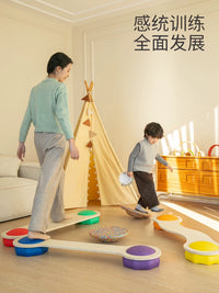 Springbuds Sensory Integration Training Balance Board for Kids, Indoor Beam Bridge