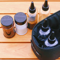 Portable Outdoor Spice Bottle Storage Bag with 6 Seasoning Bottles for Camping BBQ
