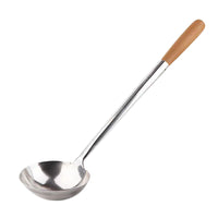 Stainless Steel Wok Spatula and Ladle Set for Commercial and Home Kitchens