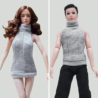 Doll Clothes Backless Fashion Dress for 1/6 Scale 11.5-inch Dolls