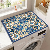 Vintage Diatomaceous Earth Laundry Machine Mat - Absorbent, Quick-Dry, Non-Slip Bathroom Floor Mat