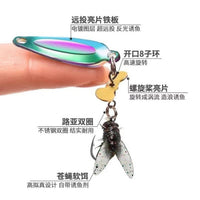 Fly Fishing Lure Set with Rotating Propeller, Soft Baits, and Casting Aid for Micro Fishing
