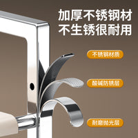 Expandable Stainless Steel Under-Sink Organizer Rack for Kitchen Cabinets